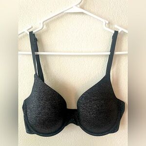 Victoria’s Secret T-Shirt Uplift Semi Demi Grey Bra Women’s Size 32D